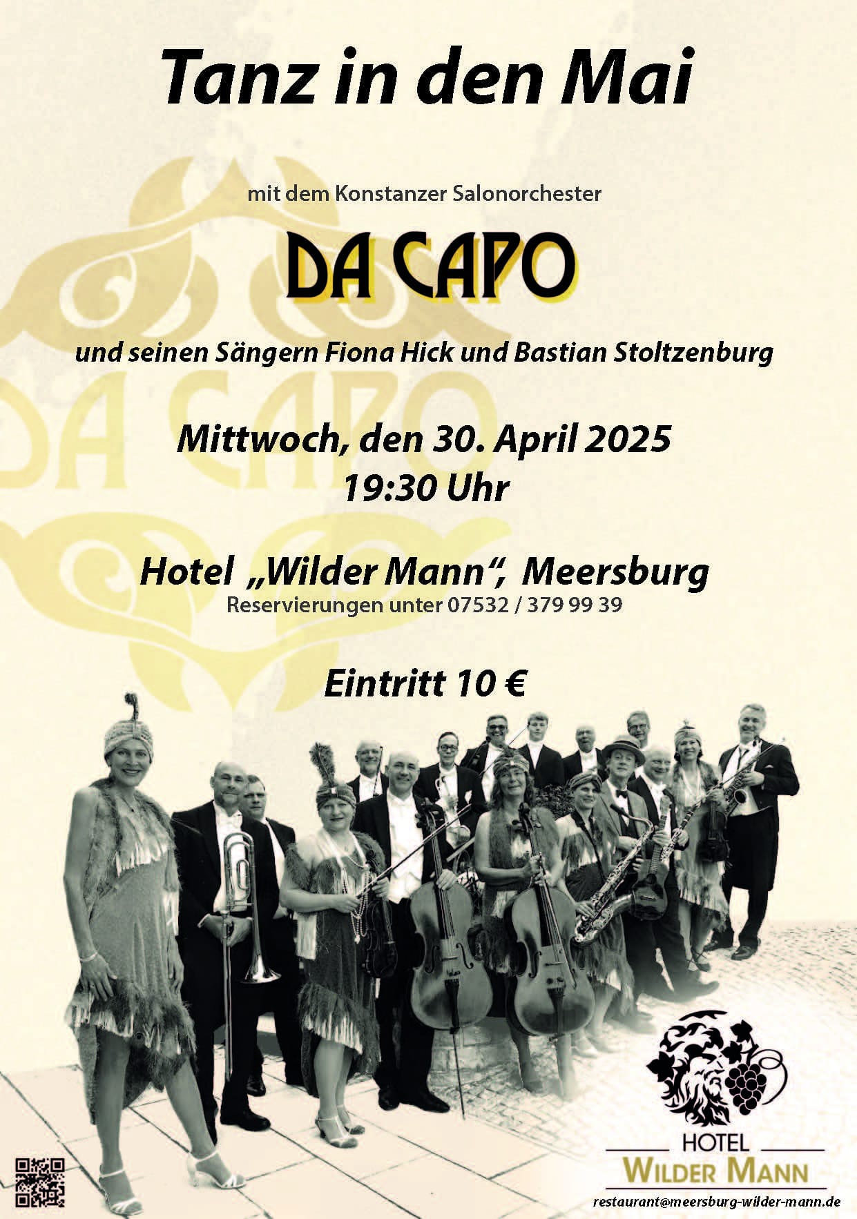 Tanz in den Mai im Wilden Mann 2025 Flyer